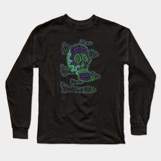 Skull And Clouds #2 Long Sleeve T-Shirt